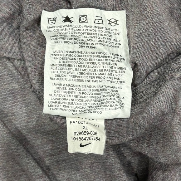 Nike Miler Just Do It Tank Gray Purple Racerback Sleeveless 928659-100 - Picture 6 of 9